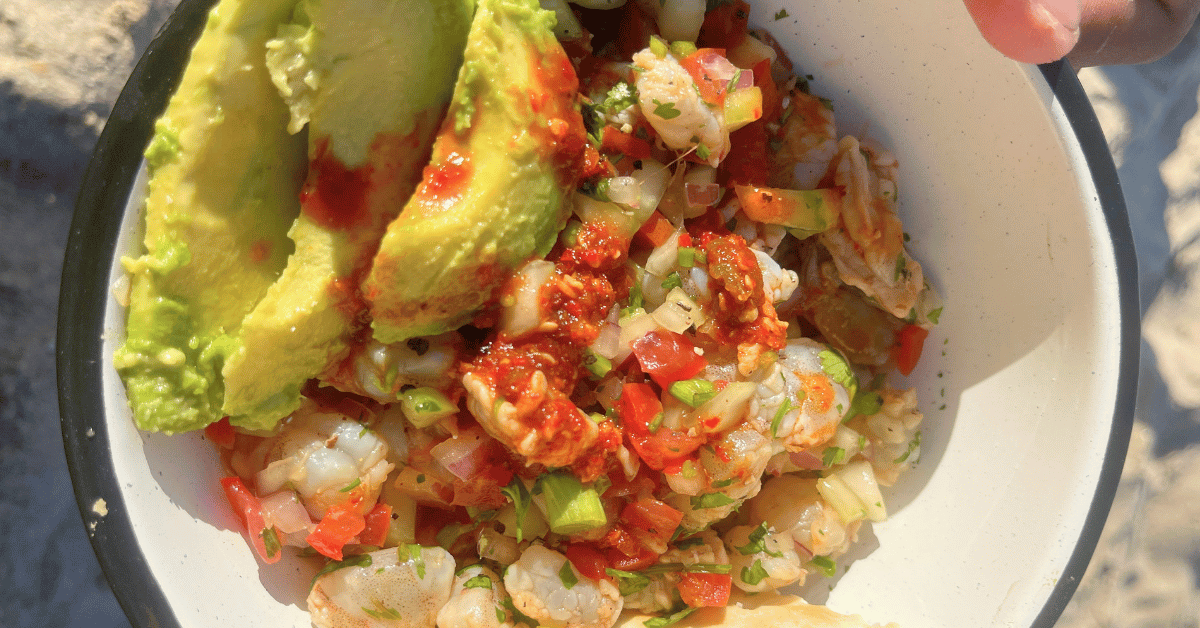 Ceviche de camarón estilo Artilleros