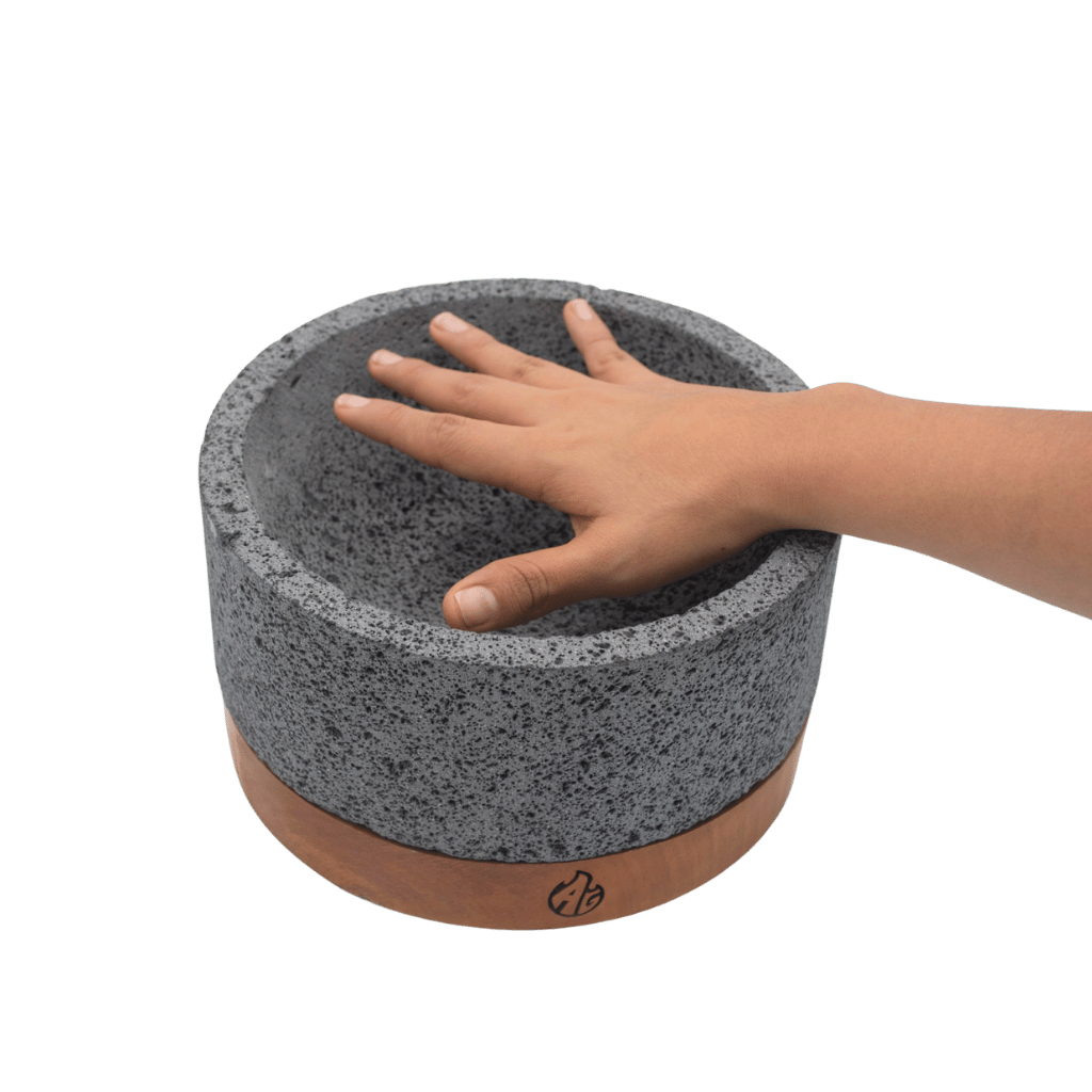 Molcajete mediano 9" AG – Piedra volcánica