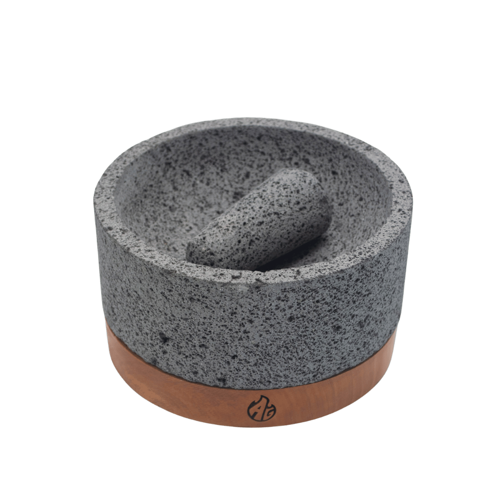 Molcajete mediano 9" AG – Piedra volcánica