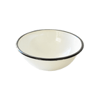 Bowl de peltre blanco 14 cm – Ideal para botanas o salsas - Artilleros Grill