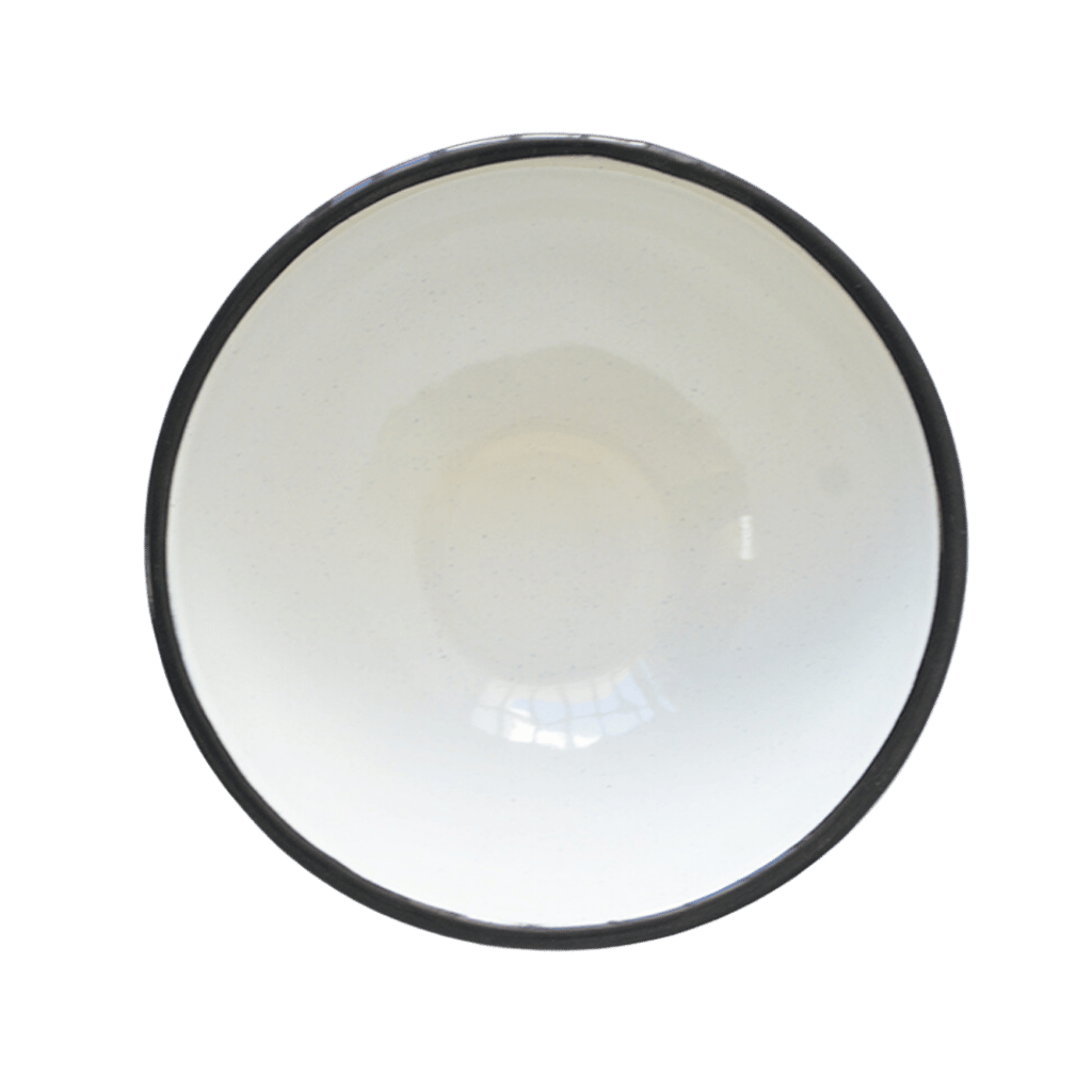 Bowl de peltre blanco 14 cm – Ideal para botanas o salsas - Artilleros Grill