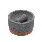 Molcajete mediano 9" AG – Piedra volcánica - Artilleros Grill