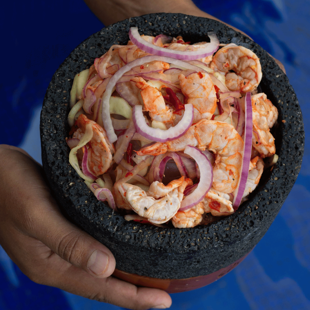 Molcajete mediano 9" AG – Piedra volcánica - Artilleros Grill