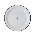 Plato de peltre blanco 30 cm - El botanero - Artilleros Grill