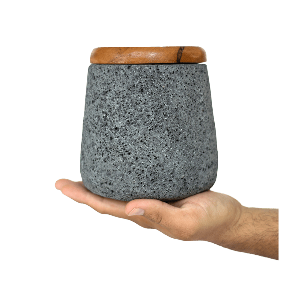 Salero de piedra volcánica - Perfecto para tu mesa y cocina - Artilleros Grill