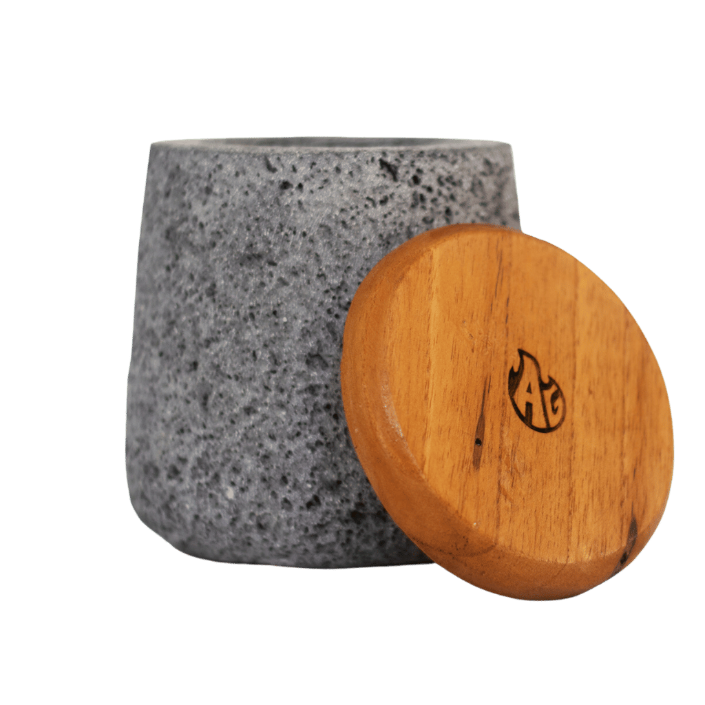 Salero de piedra volcánica - Perfecto para tu mesa y cocina - Artilleros Grill